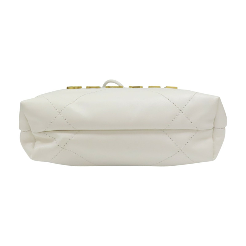 白色 菱格紋 牛皮 22 MINI 肩背包 AS3980【CHANEL 香奈兒】 AS3980-3