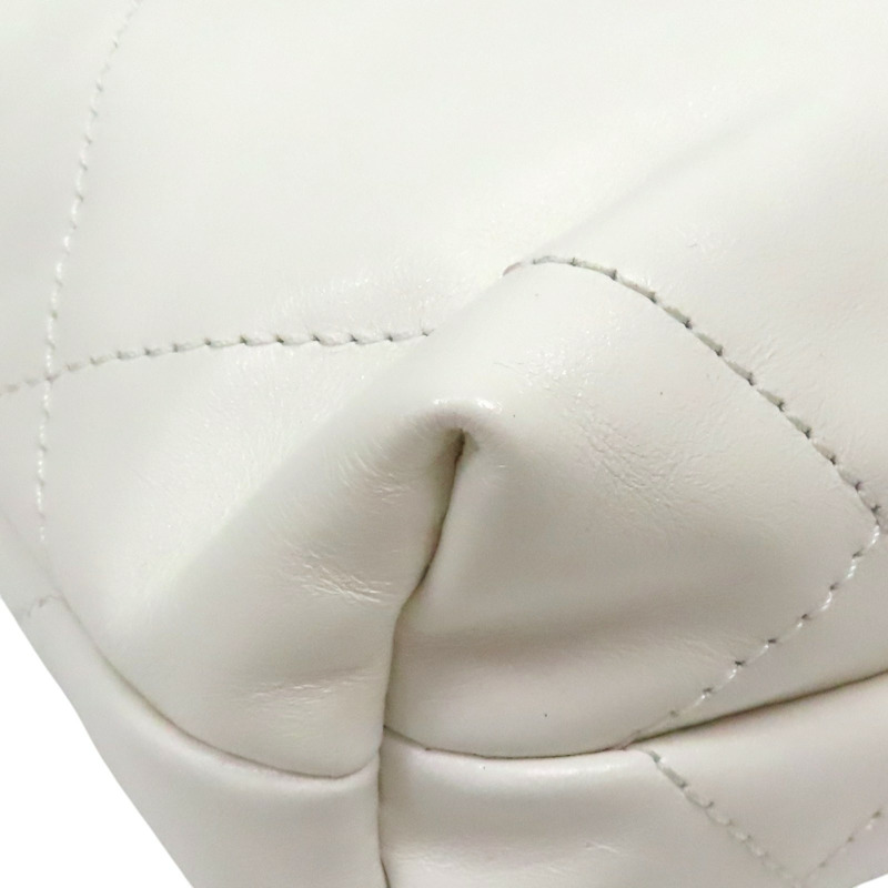 白色 菱格紋 牛皮 22 MINI 肩背包 AS3980【CHANEL 香奈兒】 AS3980-14