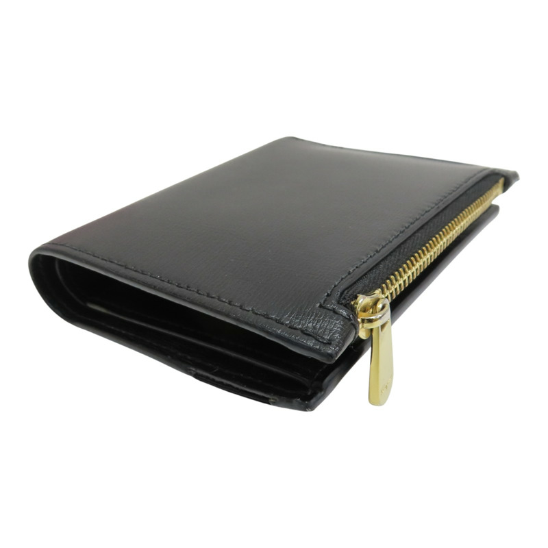 黑色 牛皮 金扣 兩折短夾【Salvatore Ferragamo 費拉格慕】-3