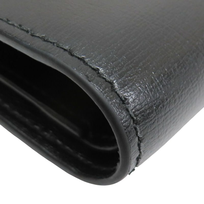 黑色 牛皮 金扣 兩折短夾【Salvatore Ferragamo 費拉格慕】-12