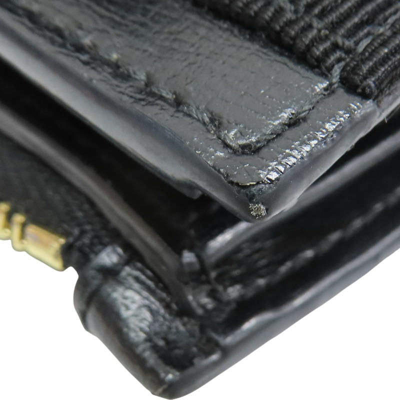 黑色 牛皮 金扣 兩折短夾【Salvatore Ferragamo 費拉格慕】-13