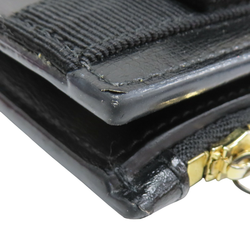 黑色 牛皮 金扣 兩折短夾【Salvatore Ferragamo 費拉格慕】-14