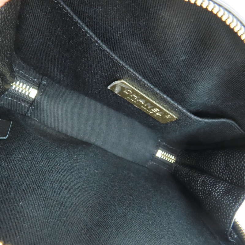 黑色 荔枝紋 牛皮  腰包【CHANEL 香奈兒】-4