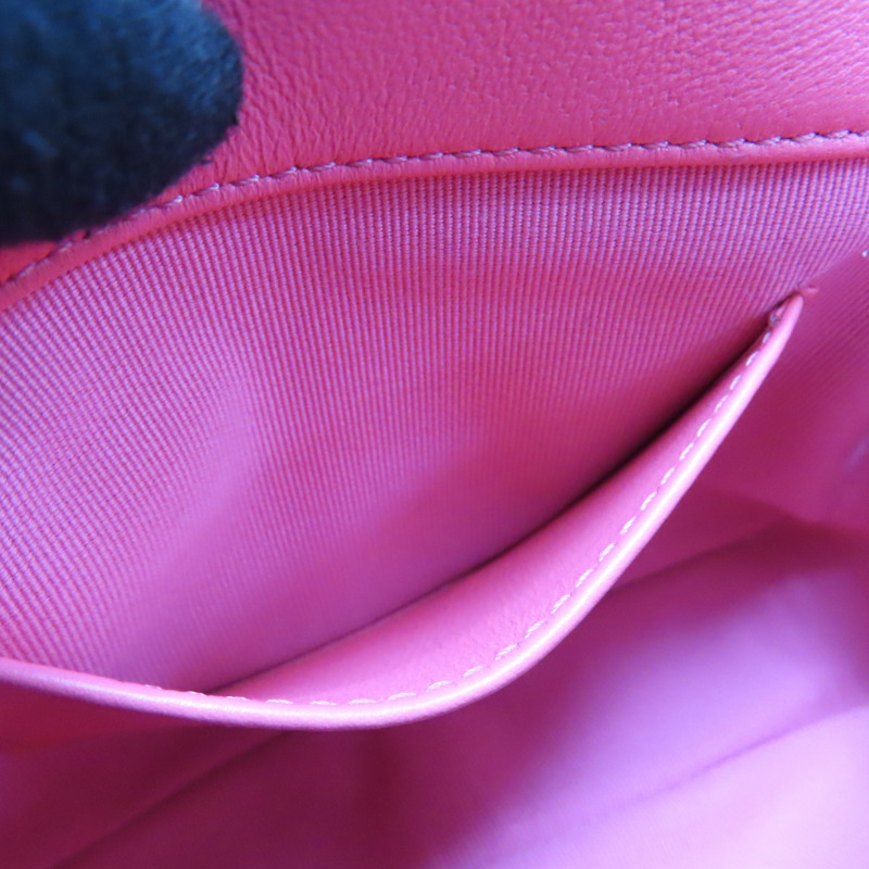 粉色羊皮 心型 肩背包【CHANEL 香奈兒】-5