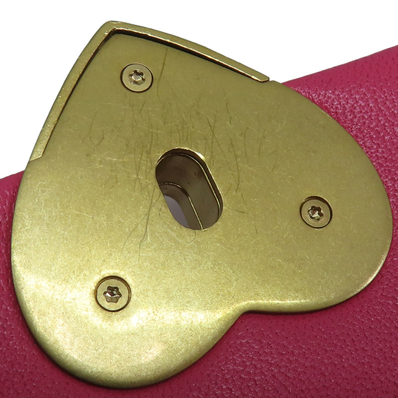 粉色羊皮 心型 肩背包【CHANEL 香奈兒】-14