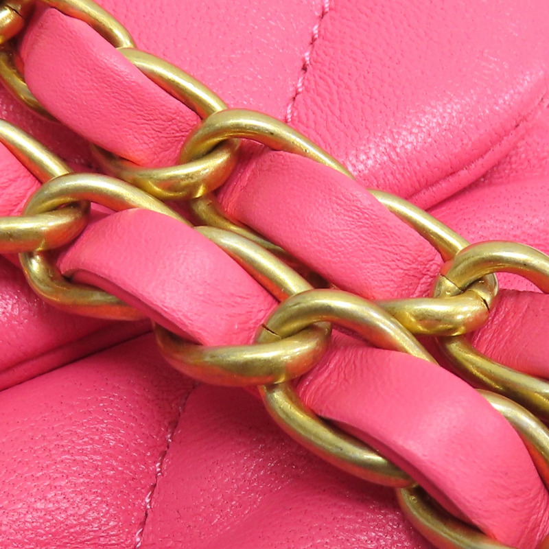 粉色羊皮 心型 肩背包【CHANEL 香奈兒】-16