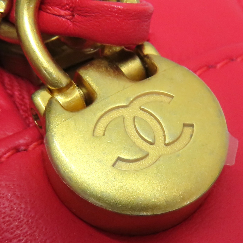 紅色牛皮 肩背包【CHANEL 香奈兒】-16