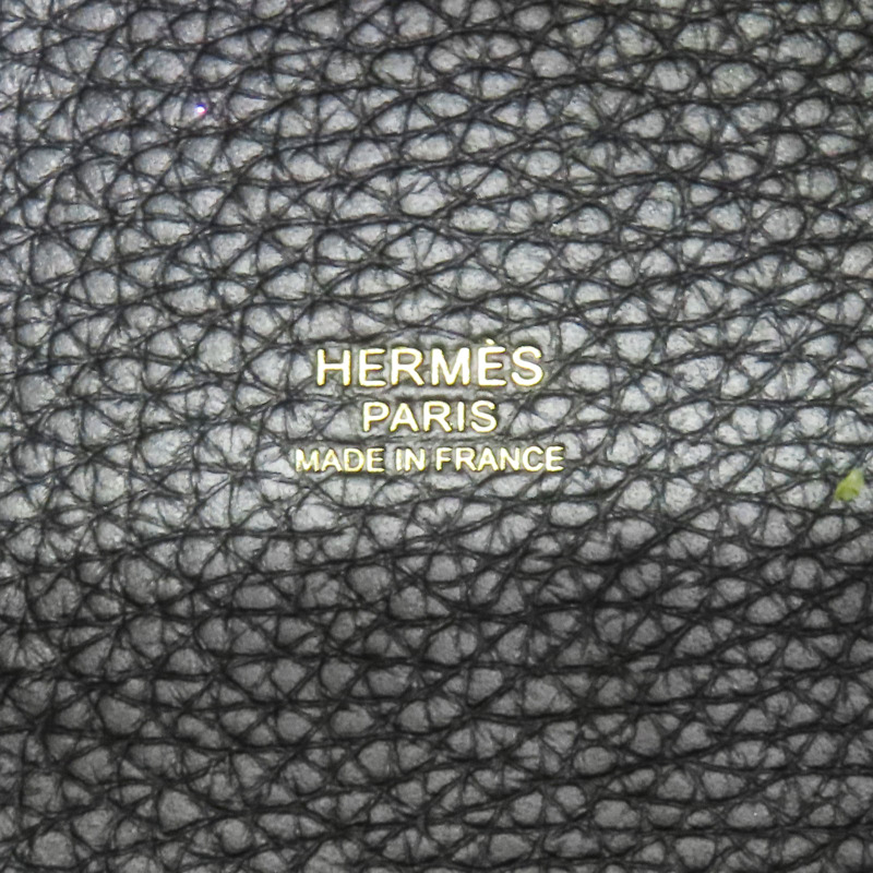 黑色 Togo牛皮 Picotin Lock 22 手提包 W刻 金扣【HERMES 愛馬仕】-5