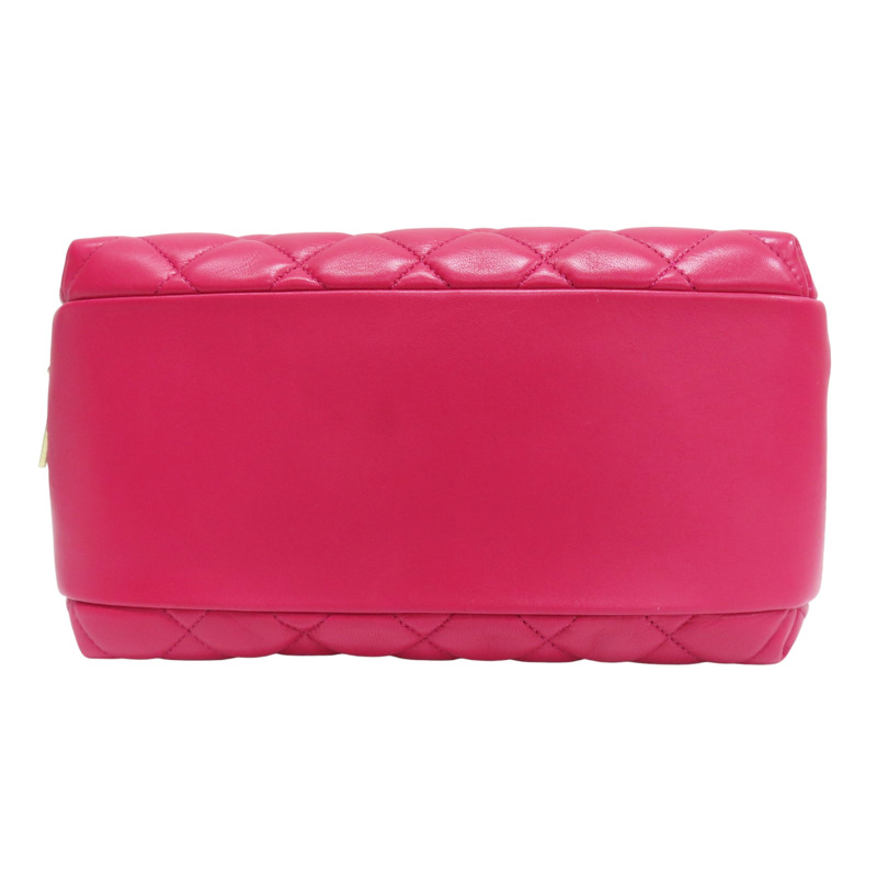 桃紅色 羊皮 Trendy CC 兩用包 金釦【CHANEL 香奈兒】 A92238-3