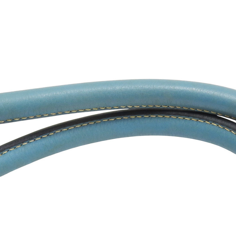 牛仔藍 牛皮 Shoulder Birkin 42 手提包 I口刻 無鎖頭【HERMES 愛馬仕】-12