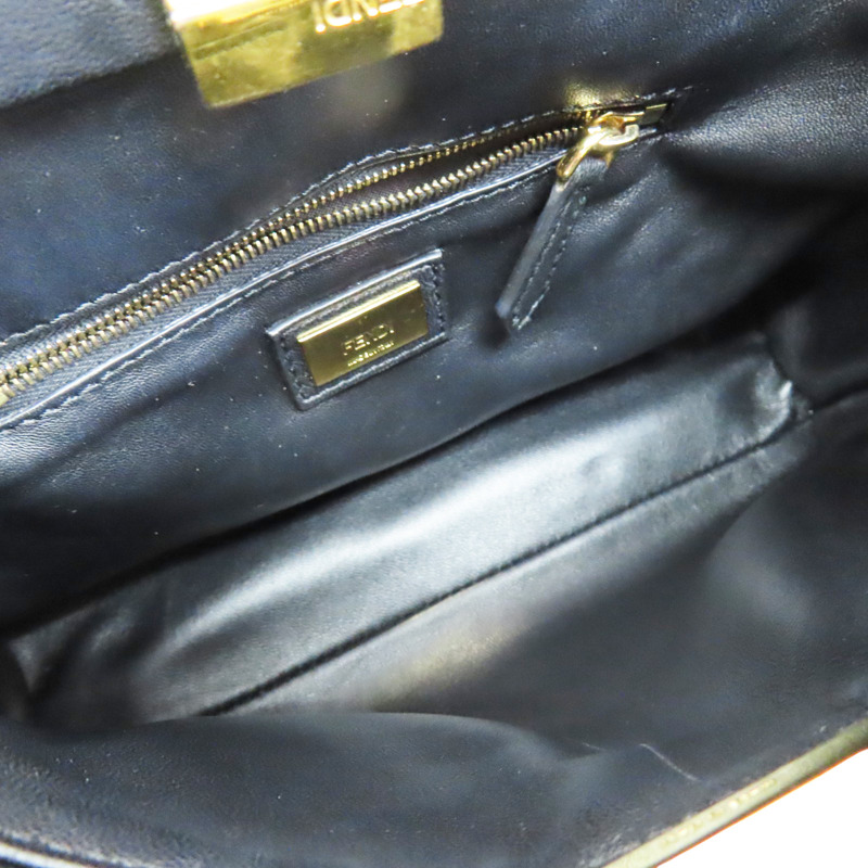 黑色 牛皮 PEEKABOO MINI 肩背包【FENDI 芬迪】 8BN244/K4P/8007-5