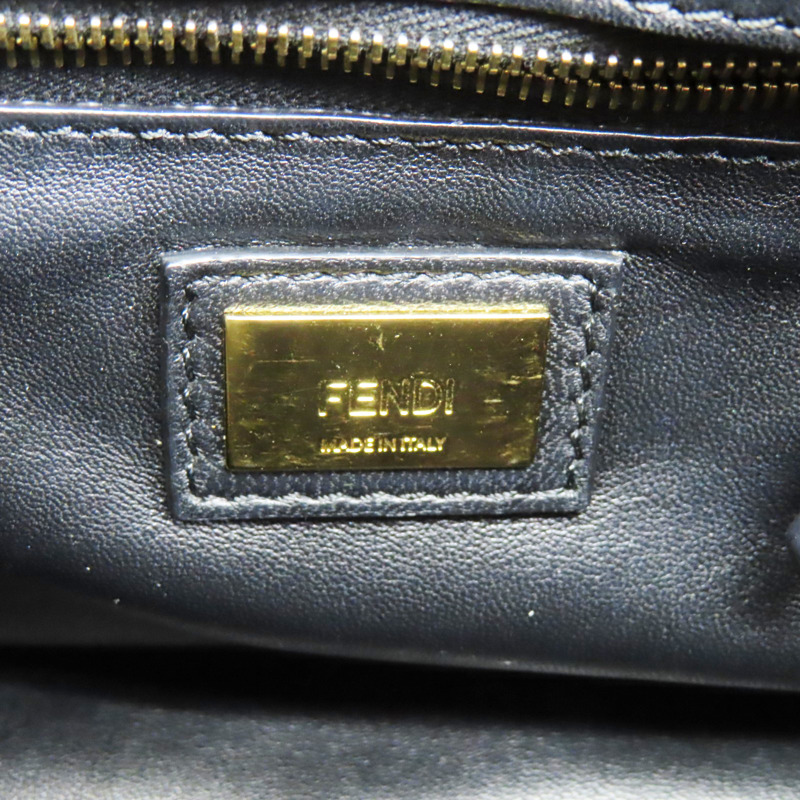 黑色 牛皮 PEEKABOO MINI 肩背包【FENDI 芬迪】 8BN244/K4P/8007-6