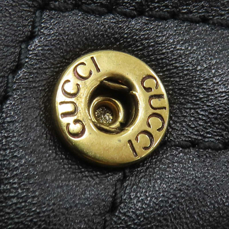 黑色牛皮 Marmont Mini Flap 肩背包 476433【GUCCI 古馳】 476433/BK-14