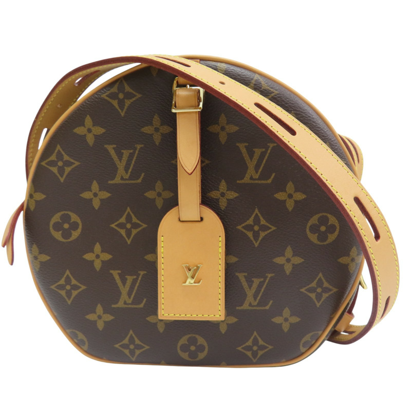 棕色 原花 帆布 BOITE CHAPEAU SOUPLE 肩背包【LOUIS VUITTON LV 路易威登】 M52294-0
