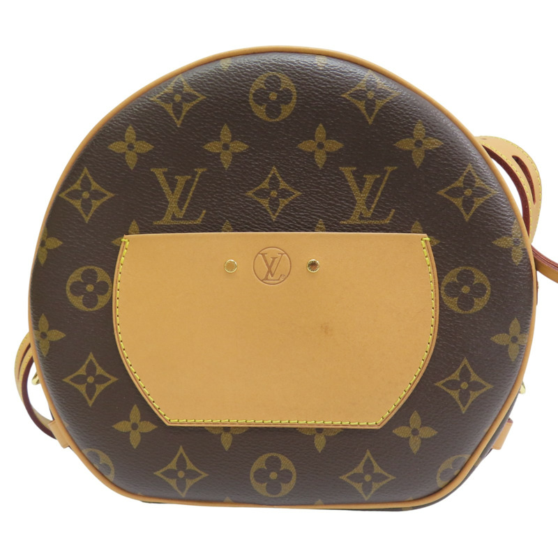 棕色 原花 帆布 BOITE CHAPEAU SOUPLE 肩背包【LOUIS VUITTON LV 路易威登】 M52294-1