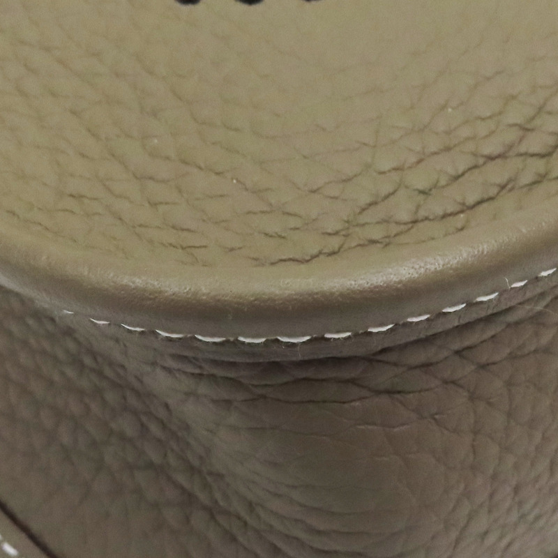 大象灰 TC牛皮 Mini Evelyne 肩背包 W刻 金扣【HERMES 愛馬仕】 W刻印/Etoupe/PHW-8