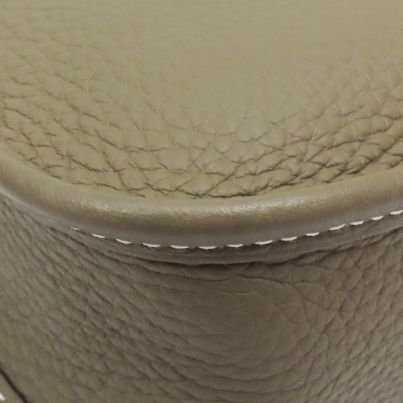 大象灰 TC牛皮 Mini Evelyne 肩背包 W刻 金扣【HERMES 愛馬仕】 W刻印/Etoupe/PHW-10