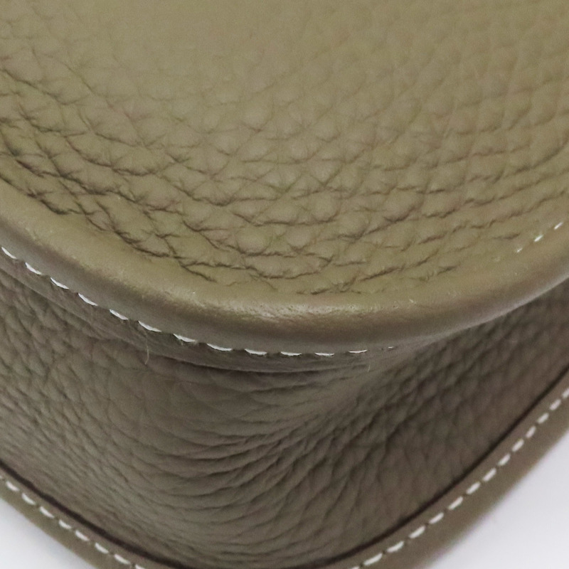 大象灰 TC牛皮 Mini Evelyne 肩背包 W刻 金扣【HERMES 愛馬仕】 W刻印/Etoupe/PHW-11