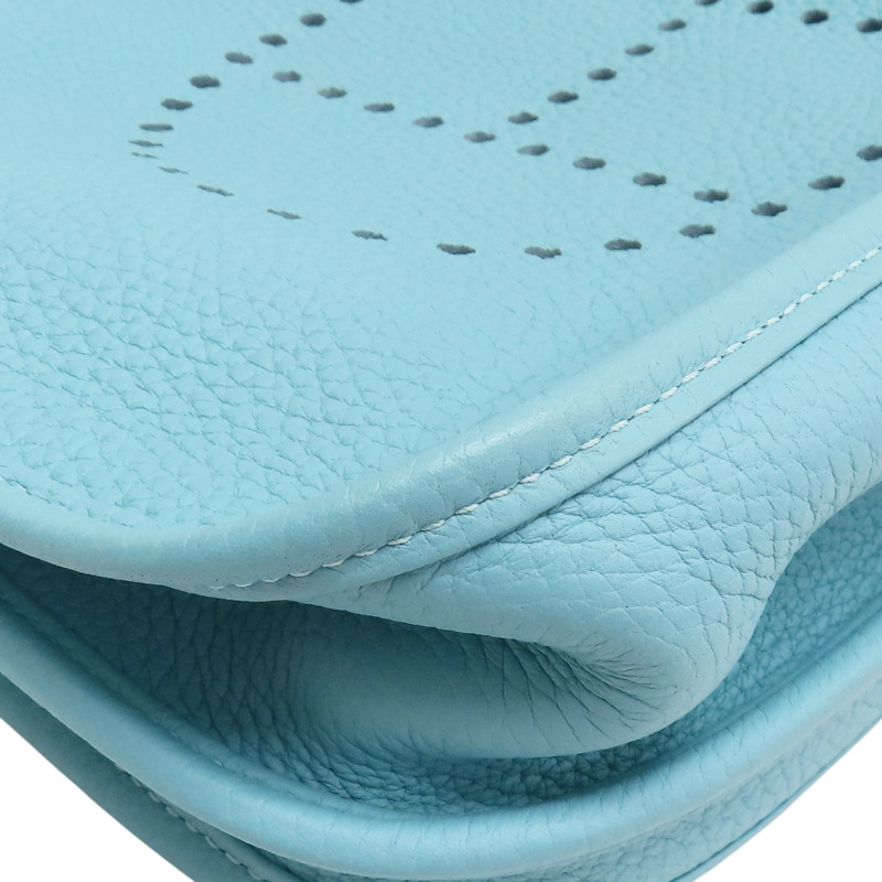 環礁藍 TC牛皮 Evelyne 29 肩背包 T刻 銀扣【HERMES 愛馬仕】 T刻印 BlueAtoile/PH-9