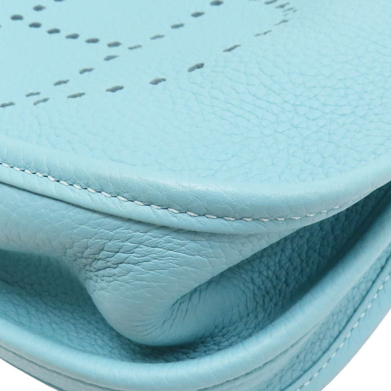 環礁藍 TC牛皮 Evelyne 29 肩背包 T刻 銀扣【HERMES 愛馬仕】 T刻印 BlueAtoile/PH-10