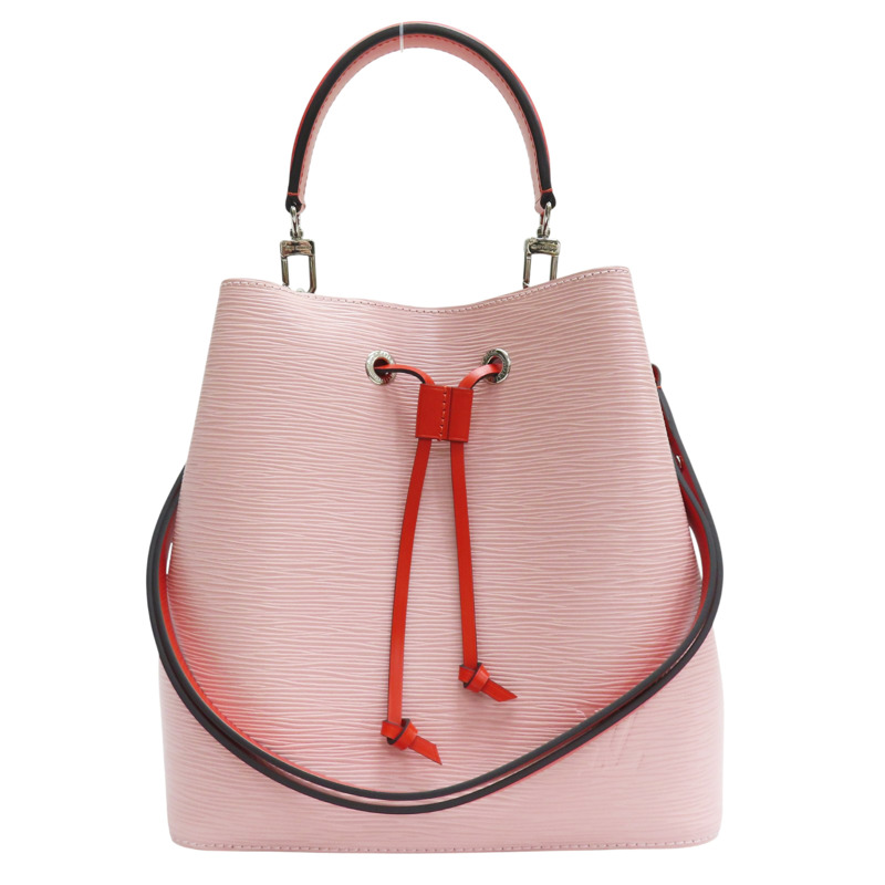 粉色 牛皮 EPI水波紋 NeoNeo MM 水桶包 兩用包【LOUIS VUITTON LV 路易威登】 M54370-0