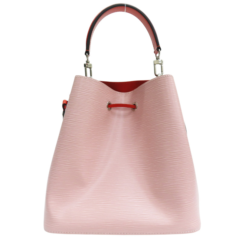 粉色 牛皮 EPI水波紋 NeoNeo MM 水桶包 兩用包【LOUIS VUITTON LV 路易威登】 M54370-1