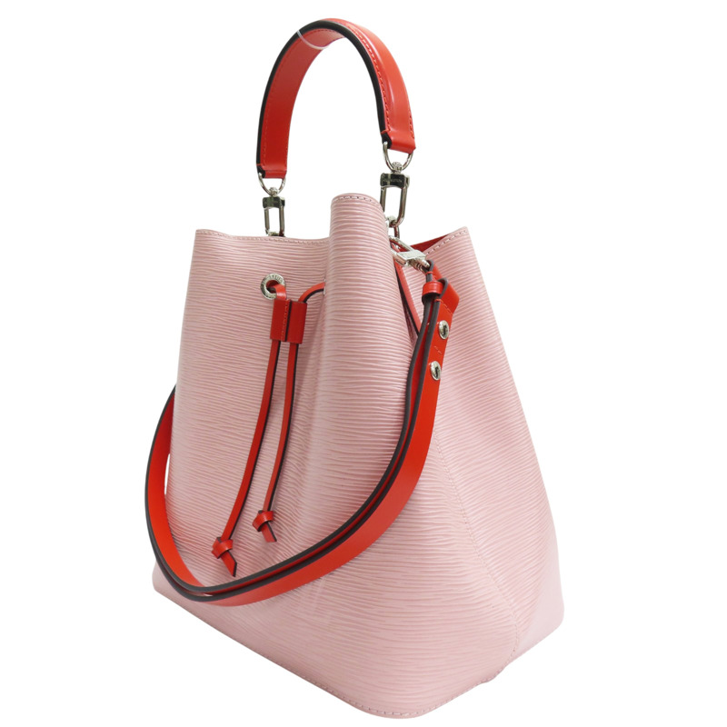 粉色 牛皮 EPI水波紋 NeoNeo MM 水桶包 兩用包【LOUIS VUITTON LV 路易威登】 M54370-2