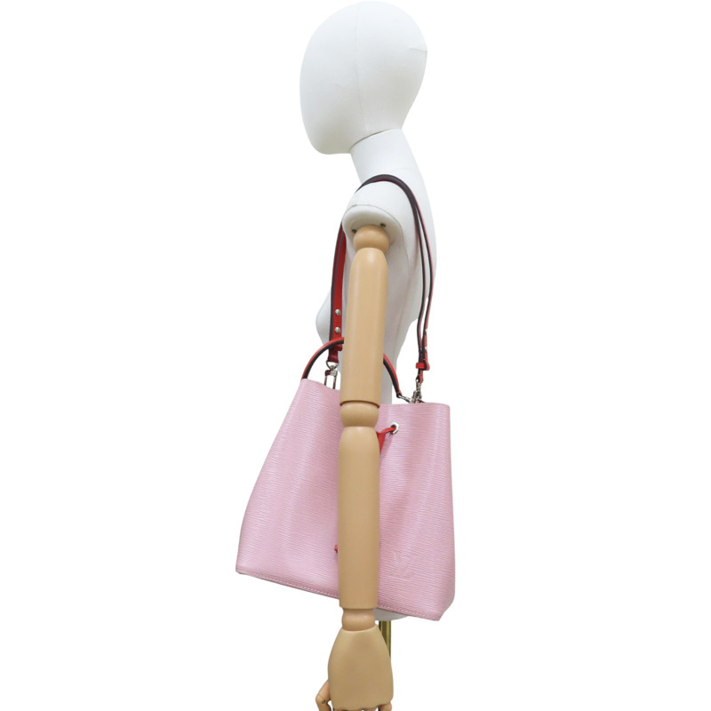 粉色 牛皮 EPI水波紋 NeoNeo MM 水桶包 兩用包【LOUIS VUITTON LV 路易威登】 M54370-7