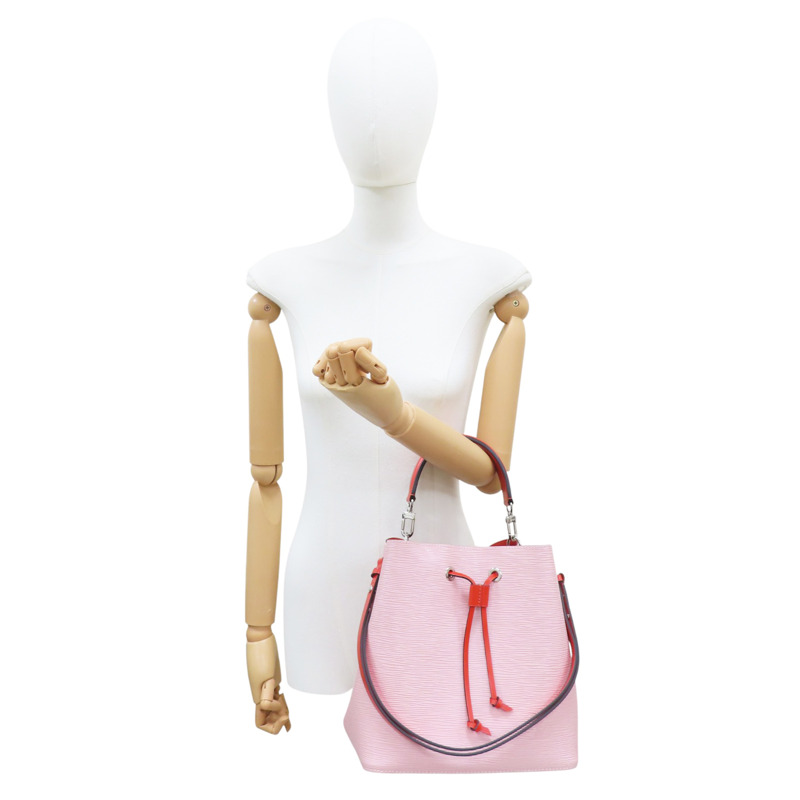 粉色 牛皮 EPI水波紋 NeoNeo MM 水桶包 兩用包【LOUIS VUITTON LV 路易威登】 M54370-8