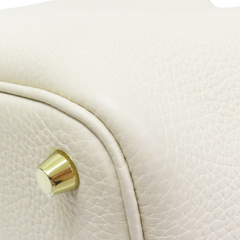 奶油白 TC牛皮 Picotin Lock 18 手提包 Y刻 金扣【HERMES 愛馬仕】 Y刻印 Nata/GHW-8