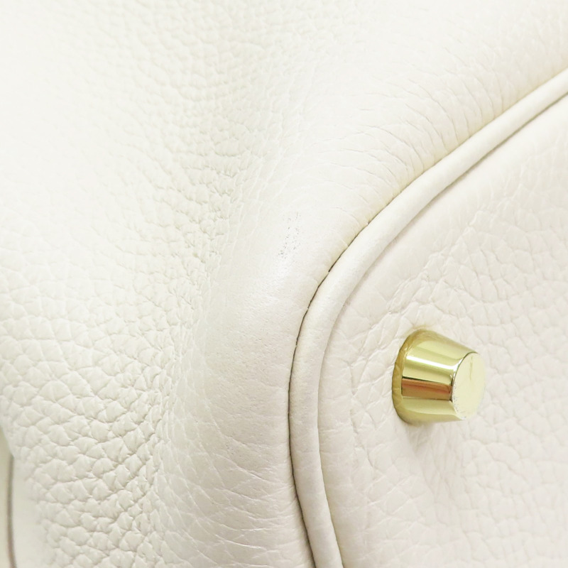 奶油白 TC牛皮 Picotin Lock 18 手提包 Y刻 金扣【HERMES 愛馬仕】 Y刻印 Nata/GHW-9