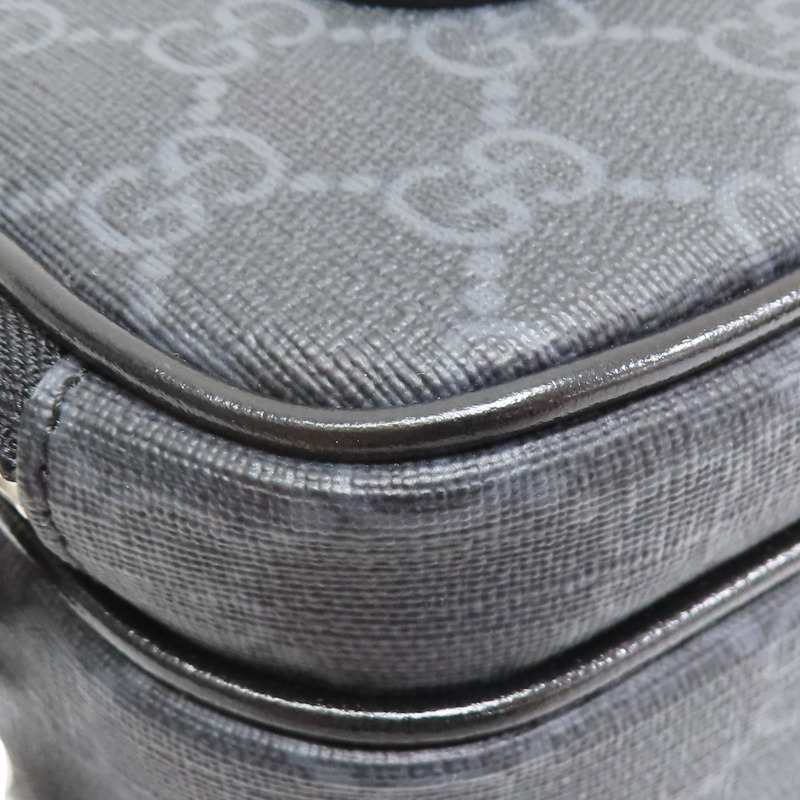 黑色 PVC帆布 肩背包【GUCCI 古馳】 672952/0416-9