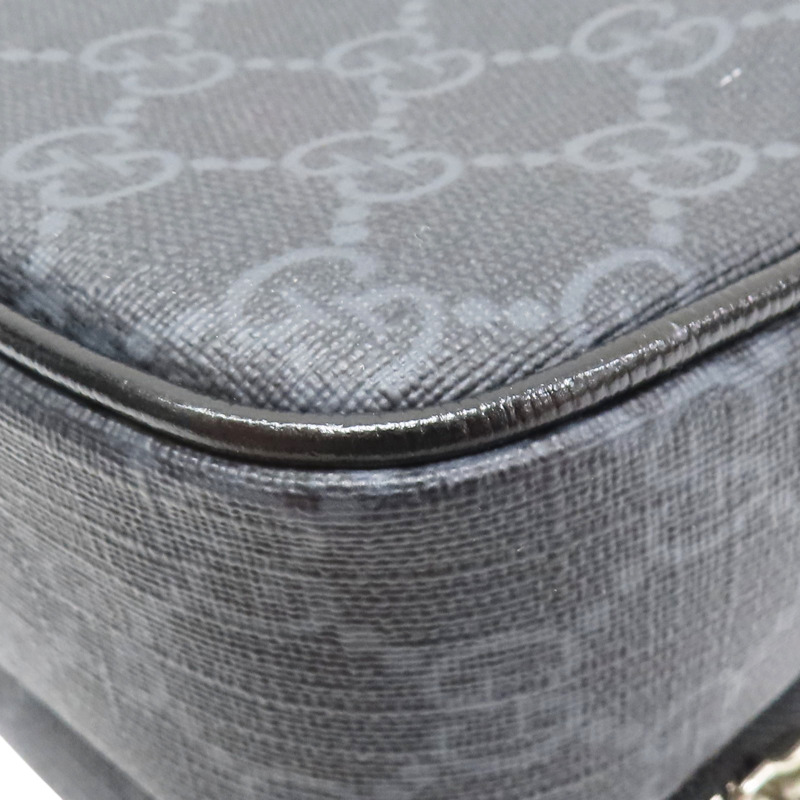 黑色 PVC帆布 肩背包【GUCCI 古馳】 672952/0416-12