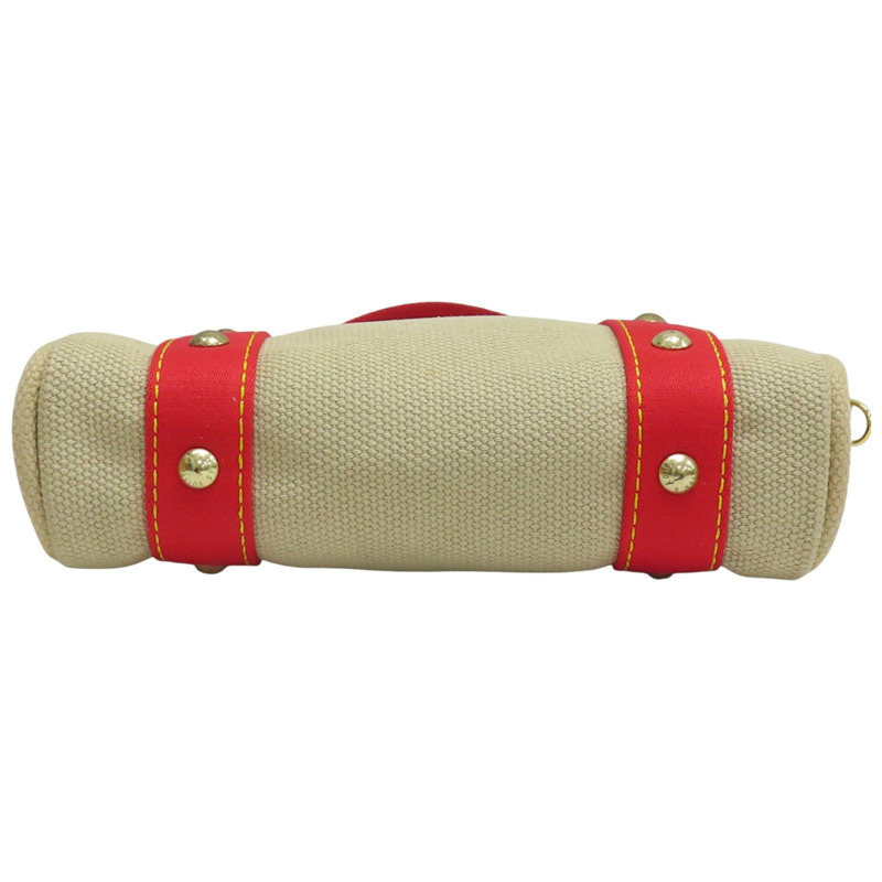 米白/紅色 帆布 Antigua Cabas PM 手提包 M40038【LOUIS VUITTON LV 路易威登】 M40038-3