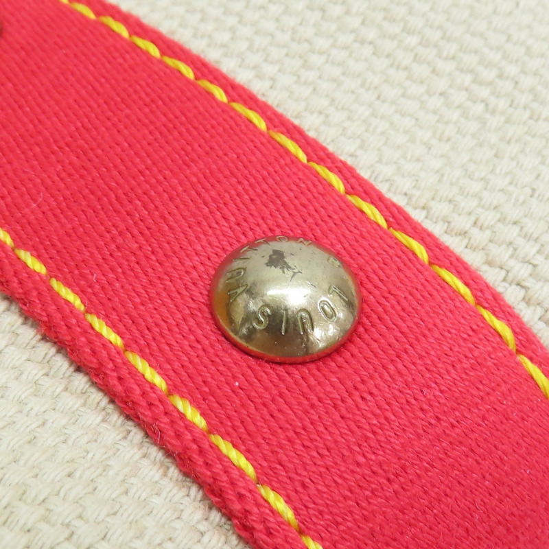 米白/紅色 帆布 Antigua Cabas PM 手提包 M40038【LOUIS VUITTON LV 路易威登】 M40038-16