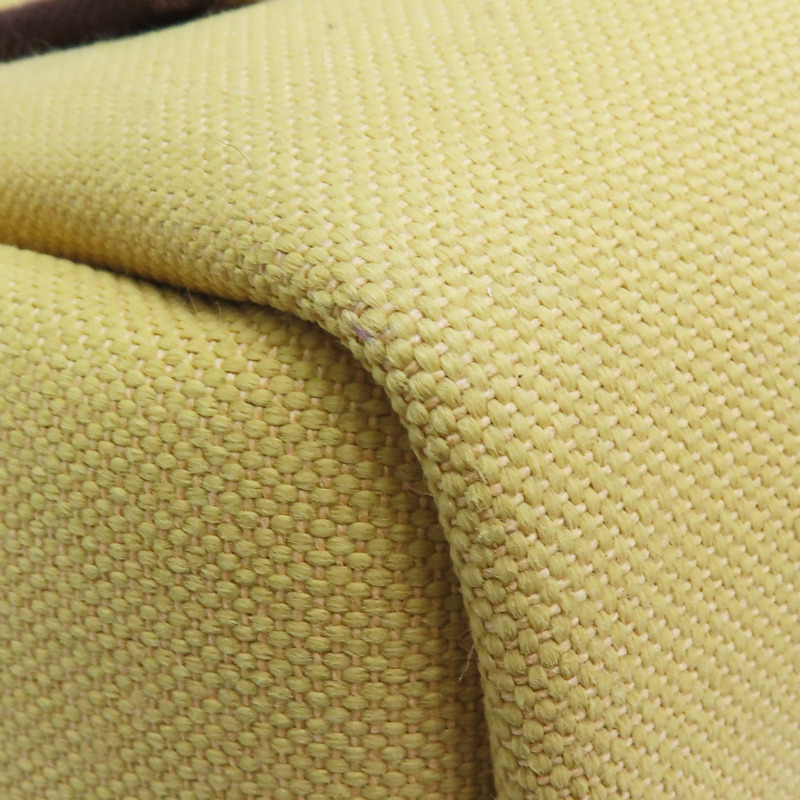 咖哩黃 帆布 棕色牛皮 Herbag Zip 31 兩用包 B刻 銀扣【HERMES 愛馬仕】 B刻印-14