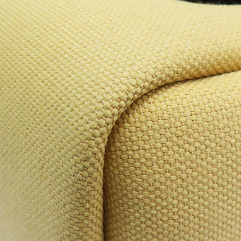 咖哩黃 帆布 棕色牛皮 Herbag Zip 31 兩用包 B刻 銀扣【HERMES 愛馬仕】 B刻印-15