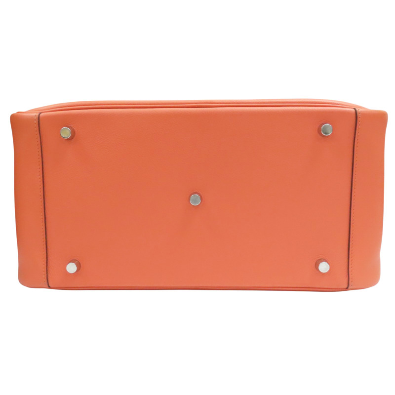 火烈鳥粉 EverColor牛皮 LINDY34 肩背包 T刻 銀釦【HERMES 愛馬仕】-3