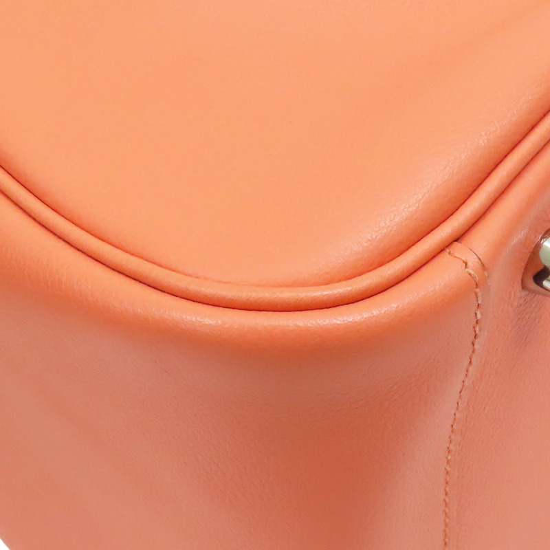 火烈鳥粉 EverColor牛皮 LINDY34 肩背包 T刻 銀釦【HERMES 愛馬仕】-8