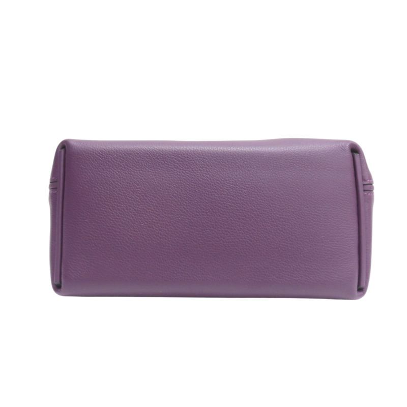 黑家侖紫/石榴紅 Evercolor牛皮 24/24 兩用包 U刻 金扣【HERMES 愛馬仕】-3