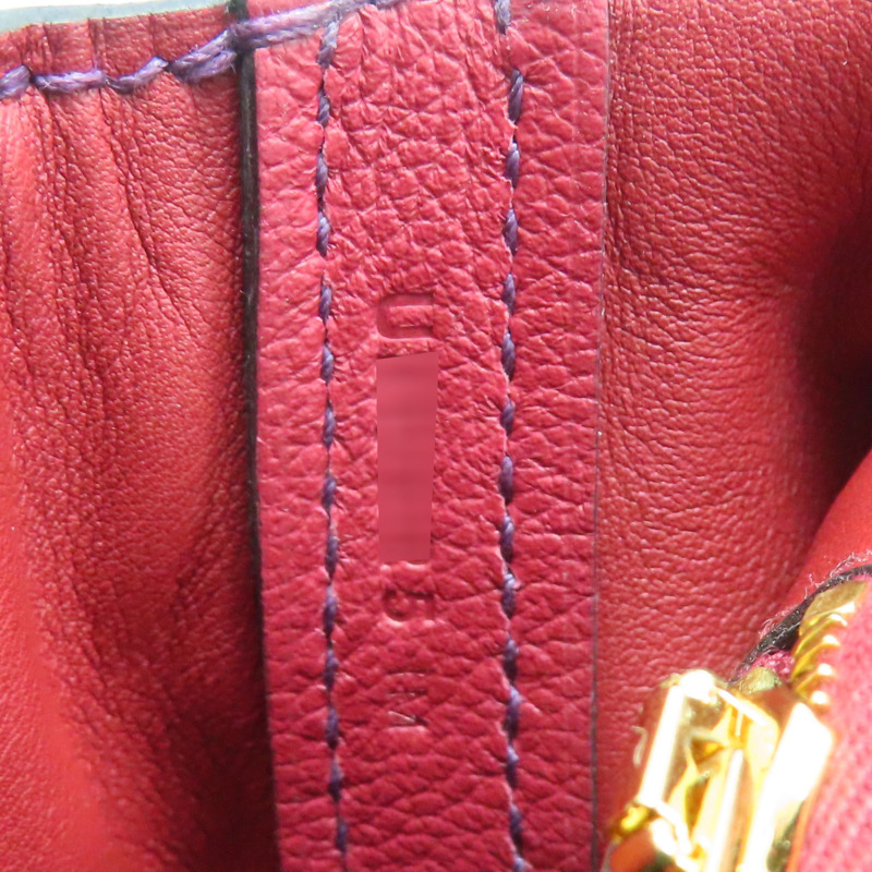 黑家侖紫/石榴紅 Evercolor牛皮 24/24 兩用包 U刻 金扣【HERMES 愛馬仕】-8