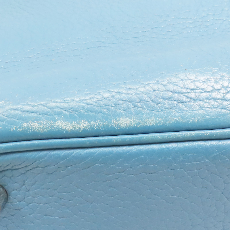 藍色 TC牛皮 Lindy30 肩背包 銀扣 □R刻【HERMES 愛馬仕】-12