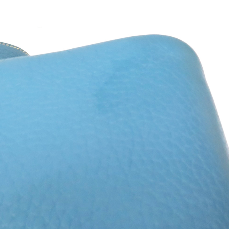 藍色 TC牛皮 Lindy30 肩背包 銀扣 □R刻【HERMES 愛馬仕】-15