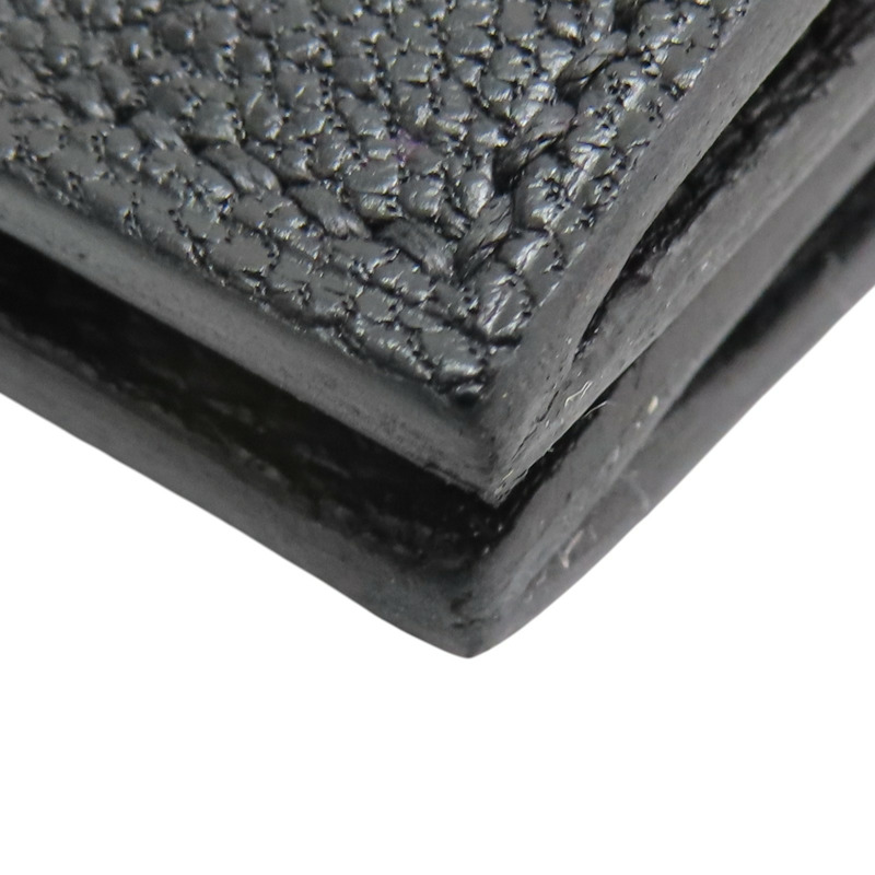 黑色山羊皮 Bearn 短夾 U刻【HERMES 愛馬仕】-12