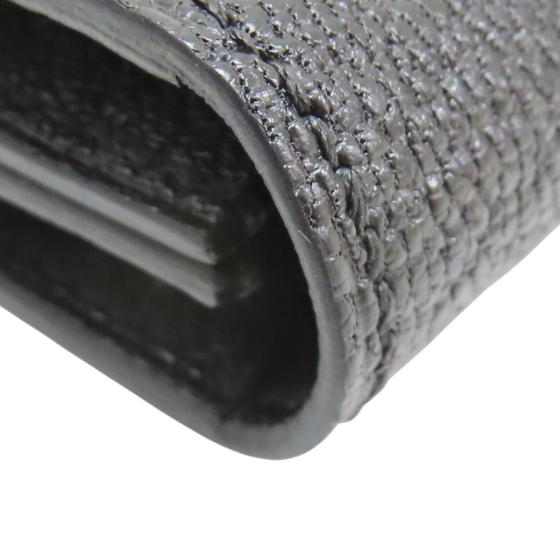 黑色山羊皮 Bearn 短夾 U刻【HERMES 愛馬仕】-13