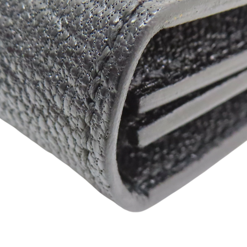 黑色山羊皮 Bearn 短夾 U刻【HERMES 愛馬仕】-14