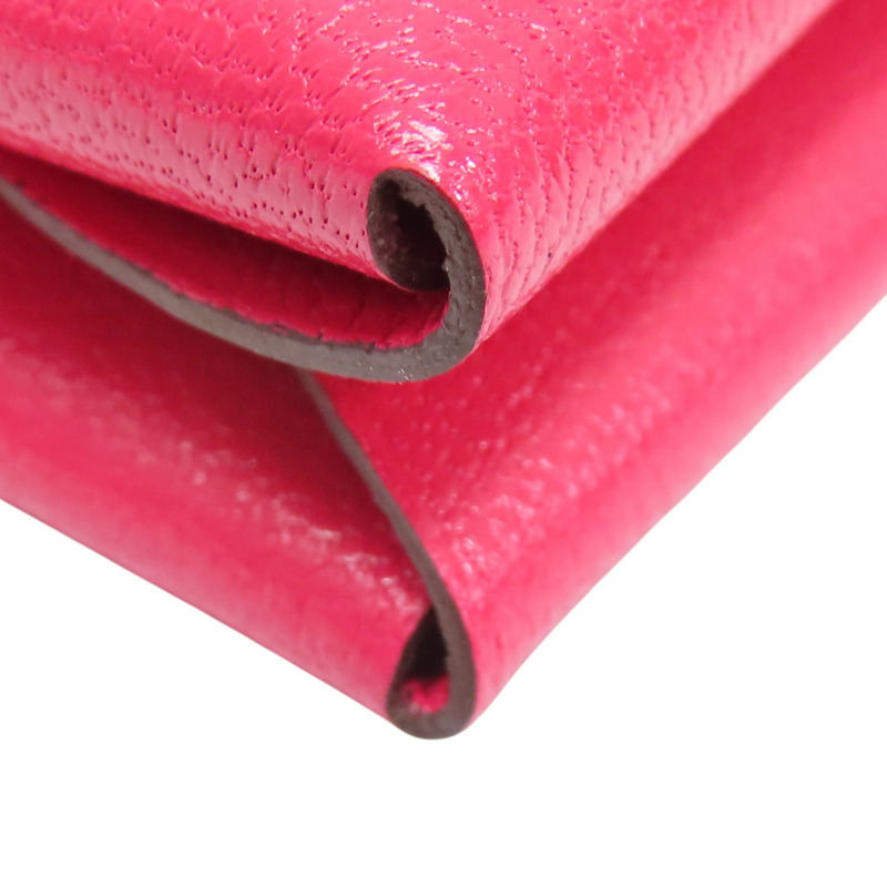 桃紅色牛皮 Calvi Duo 卡夾 名片夾 B刻【HERMES 愛馬仕】-12