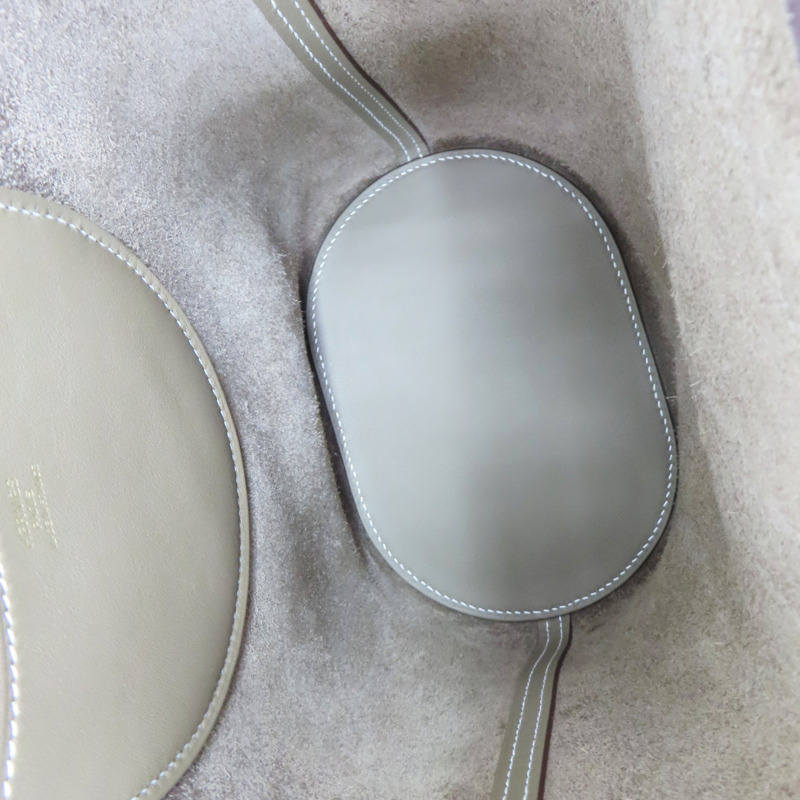 大象灰 TC牛皮 In the loop 手提包 金釦 W刻 【HERMES 愛馬仕】-4