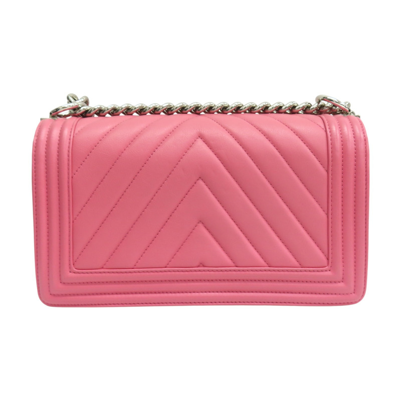 粉色牛皮 Boy 25 肩背包【CHANEL 香奈兒】 A67086-1