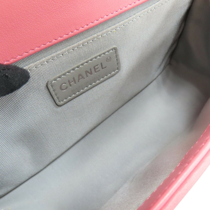 粉色牛皮 Boy 25 肩背包【CHANEL 香奈兒】 A67086-4